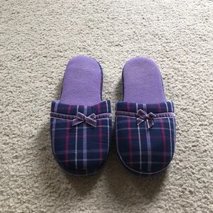 Purple plaid Victoria’s Secret slippers